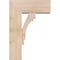 Ekena Millwork Merced Block Smooth Bracket w/ Offset Brace, Douglas Fir, 7 1/2"W x 18"D x 26"H BKT0806X18X26MRC05SDF - alternate 4